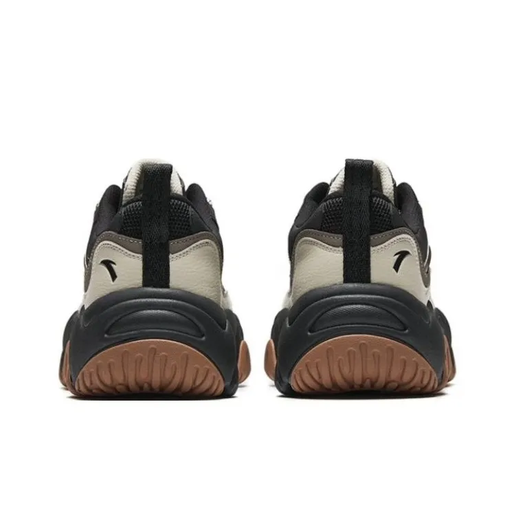 Anta Cushioning Lightweight Low-Top Chunky Sneakers Men's Basic Black Gray-3