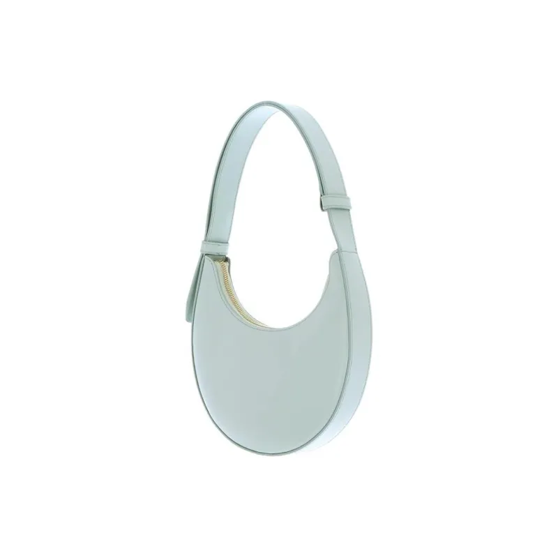 Furla Delizia Soft Calfskin One Shoulder Handbags Mini Women's Light Blue-4
