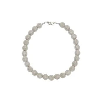 WEEKEND MaxMara Acrylic Resin, Metal, Rhinestone Necklaces Women's Silver