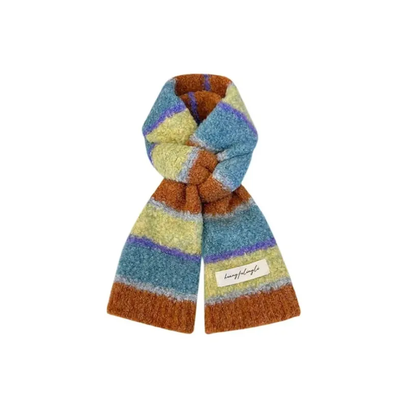PISHUSHU Polyester Knit Scarves Women's-1