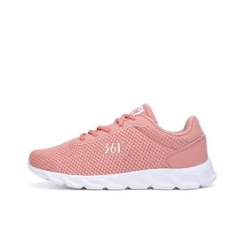 361° Cushioning Wear Resistant Low Top Casual Running Shoes Women's Pink White