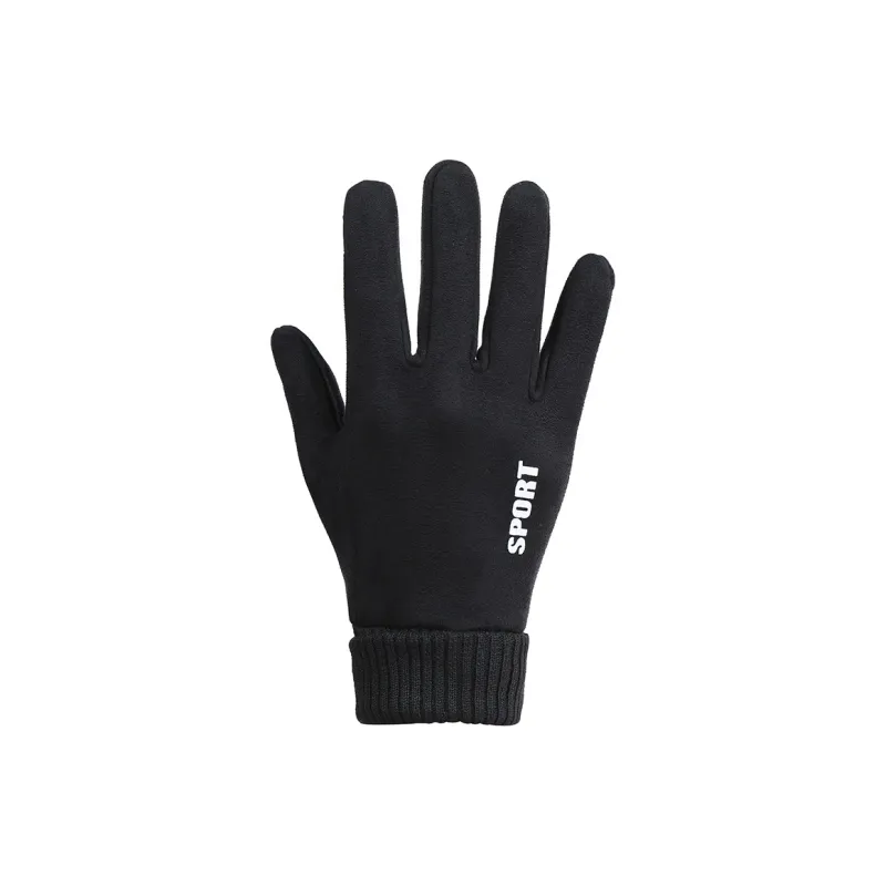 Yamaichi Maru Suede Knit Gloves Unisex-1
