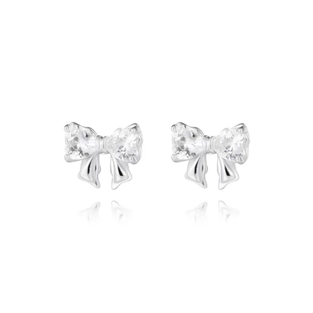 Muyan S999 Fine Silver Stud Earrings Women's-0