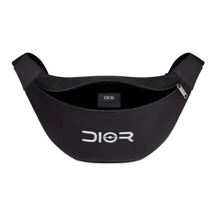 DIOR Sorayama Collaboration Nylon Fanny Pack Unisex Black-1