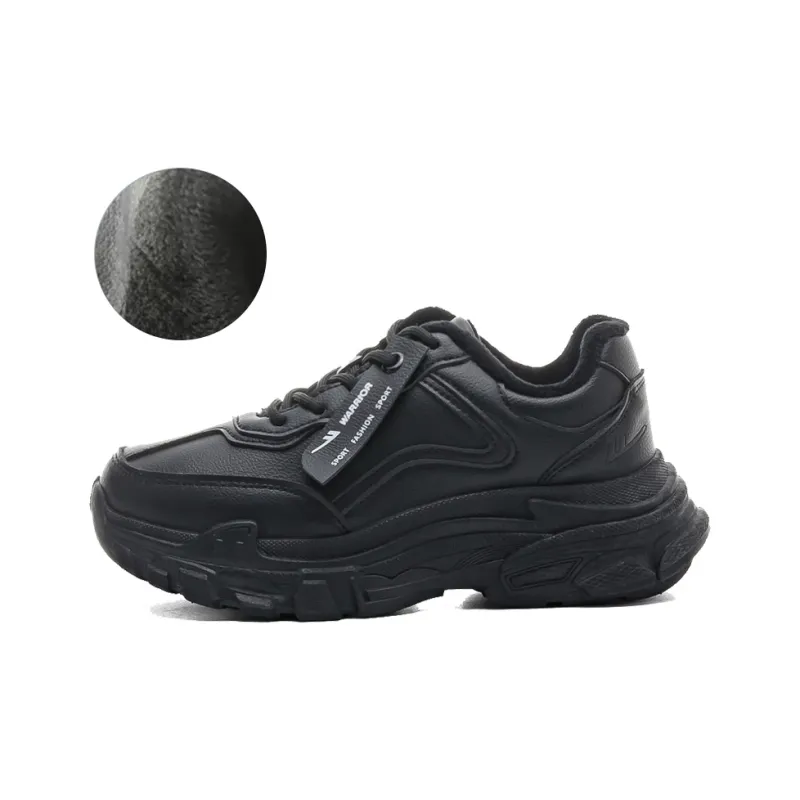 Warrior Slip Resistant, Abrasion Resistant, Lightweight, Height Increasing Coverage Low Top Chunky Sneakers Women's-18