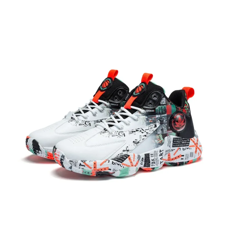 Black tailed Deer Shock Absorbers With Slip Resistant And Abrasion Resistant Properties Mid Top Basketball Shoes Unisex-17