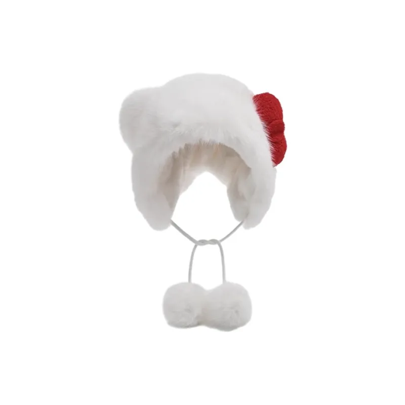 FREE RABBITⅡ Thickened Warm Ear Protection Plush Trapper Hats Women's-2