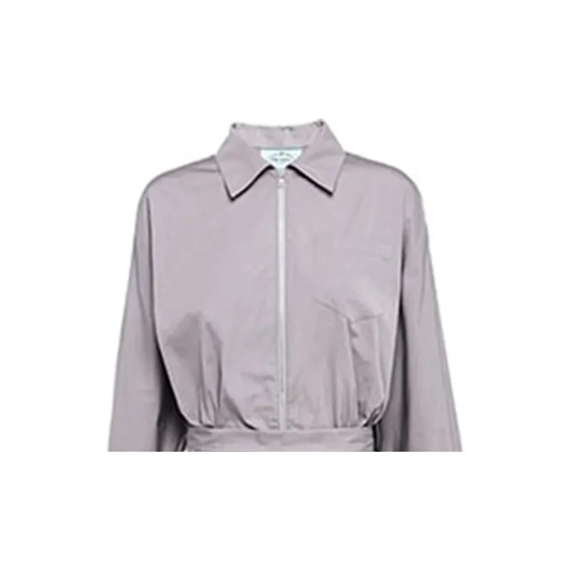 PRADA Long-Sleeved Dresses Women's Gray-4