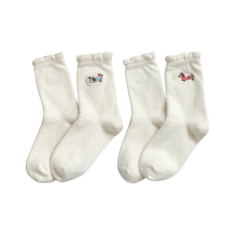 Mid Calf Socks Women's Combo Set-7