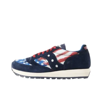 Saucony Jazz 81 Anti Slip Wear Resistant Low Top Running Shoes Women's Blue