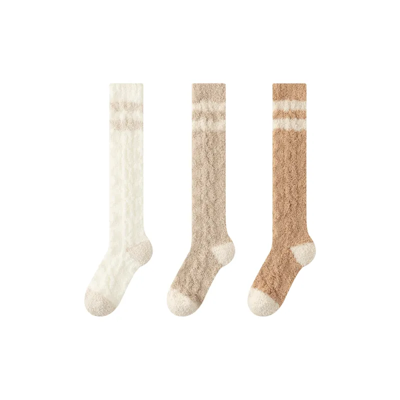 XXLLG Knee High Socks Women's 3 Pack-9