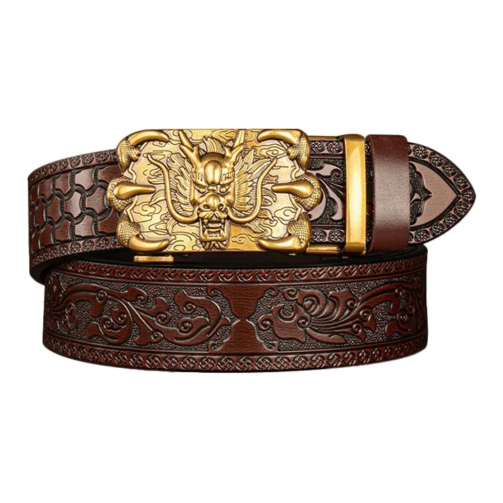 JKEM PU Leather/Alloy Leather Belts Men's 3.4CM-5