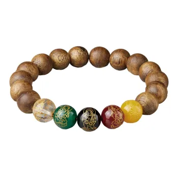 Moonstone Edge Qinan Agarwood Bracelets Unisex