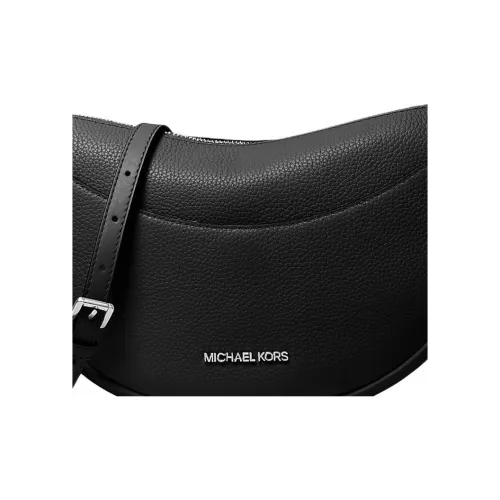 MICHAEL KORS Dover Leather Handbag Shoulder Bag Crossbody Bag Medium Size Women's Black