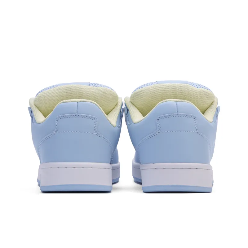 GLO BULL Skateboard Shoes Unisex Low Top Light Blue Yellow-4
