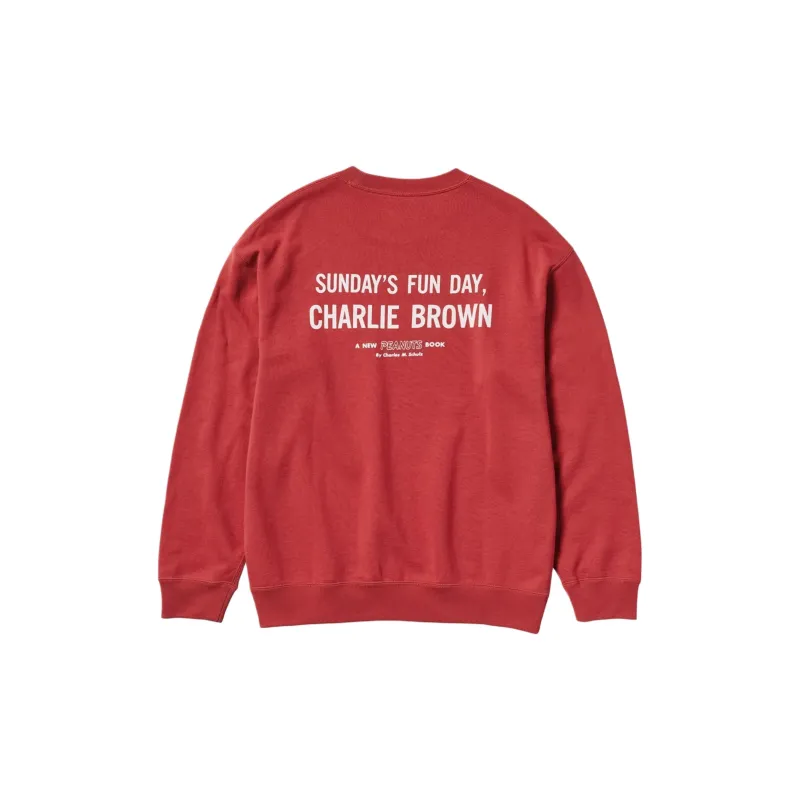 UNIQLO PEANUTS Collaboration Sweatshirt Unisex Red-1