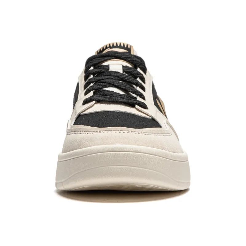 LiNing Yuanbao V2 Anti Slip Wear Resistant Skateboard Shoes Men's White Black-4