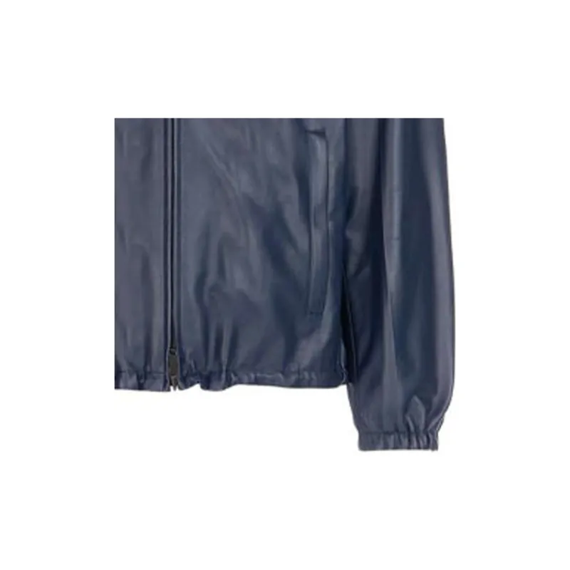 PRADA Leather Jackets Men Blue-3
