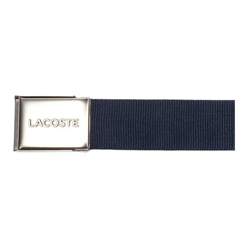 LACOSTE Polyester Polypropylene Rayon Belt Men's Marine Blue Width: 4CM-2