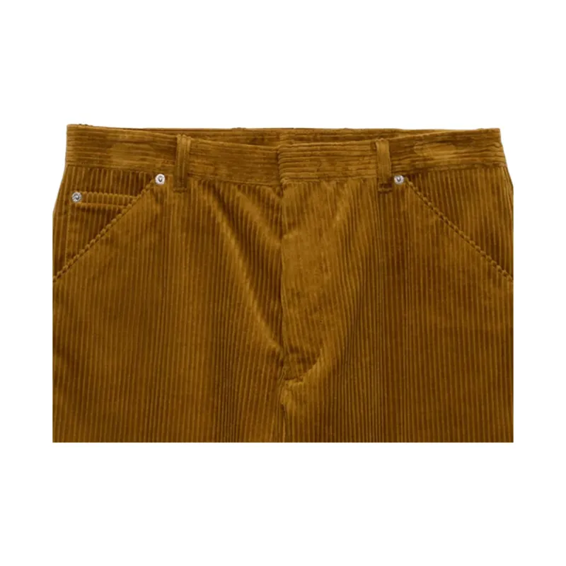 PRADA Triangle Logo Tapered Leg Trousers-5