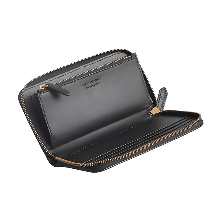 Burberry Cow Leather Card Holder Wallet Regular Men's Black-2