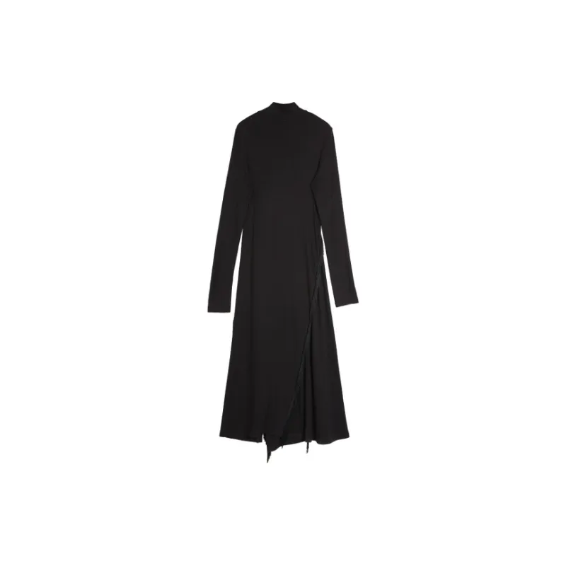 ELLE Long Sleeved Dresses Women's Black-1