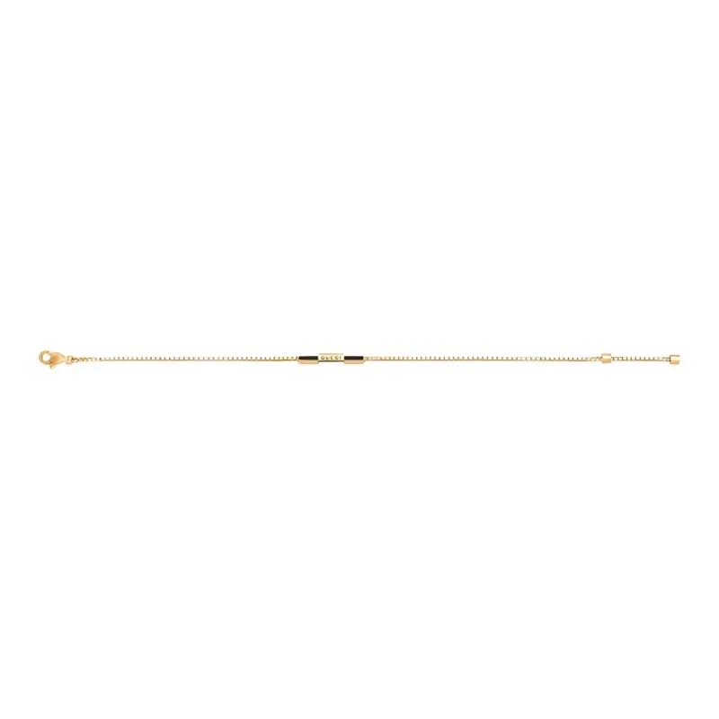 GUCCI Link To Love Series Bracelets Women's Black/Gold-1