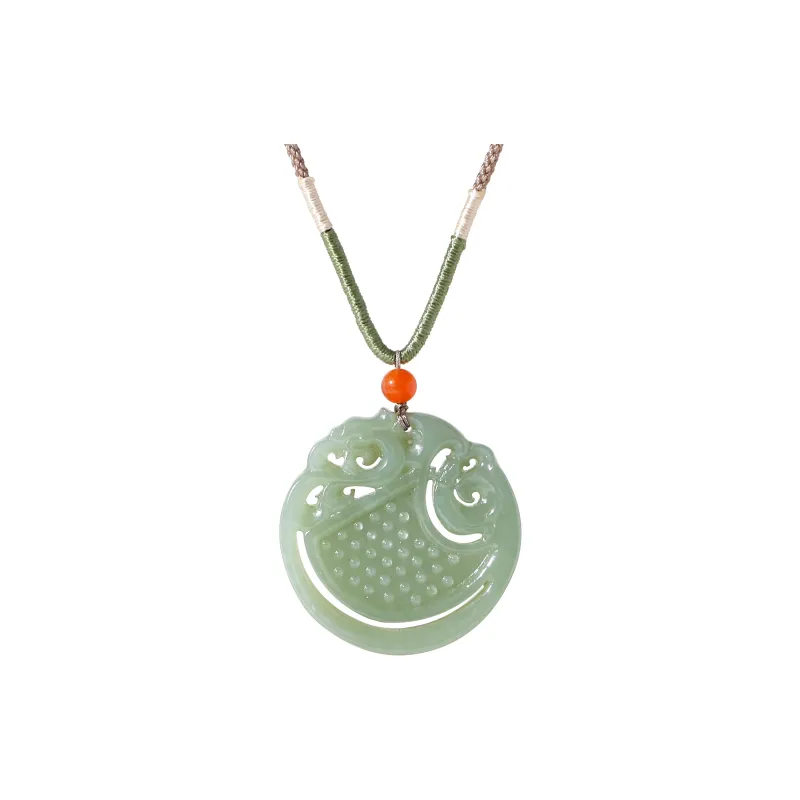JIAHAOJADE Hetian Jade Necklaces Green Jade Unisex-0