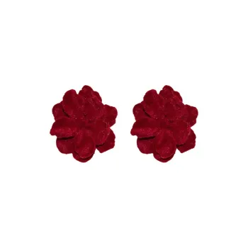 Yiru Flock Stud Earrings Women's