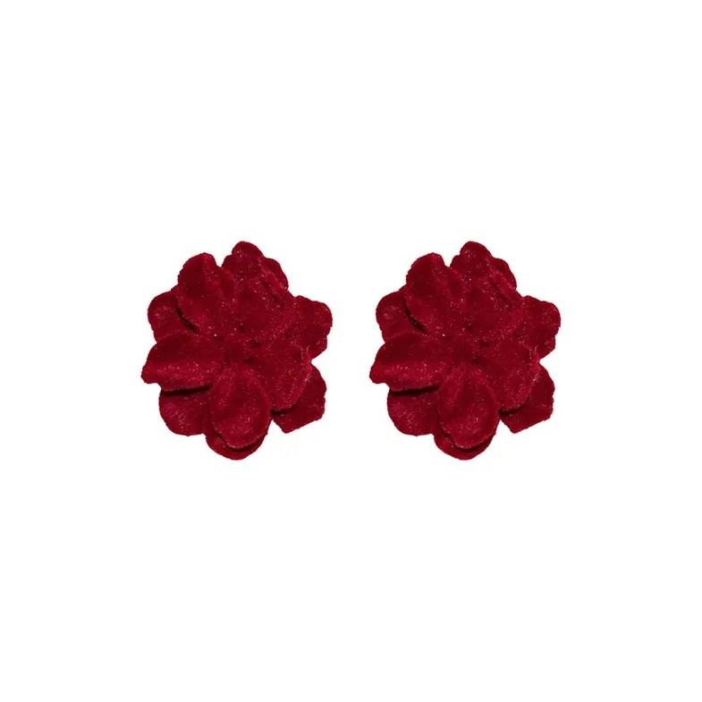 Yiru Flock Stud Earrings Women's-0