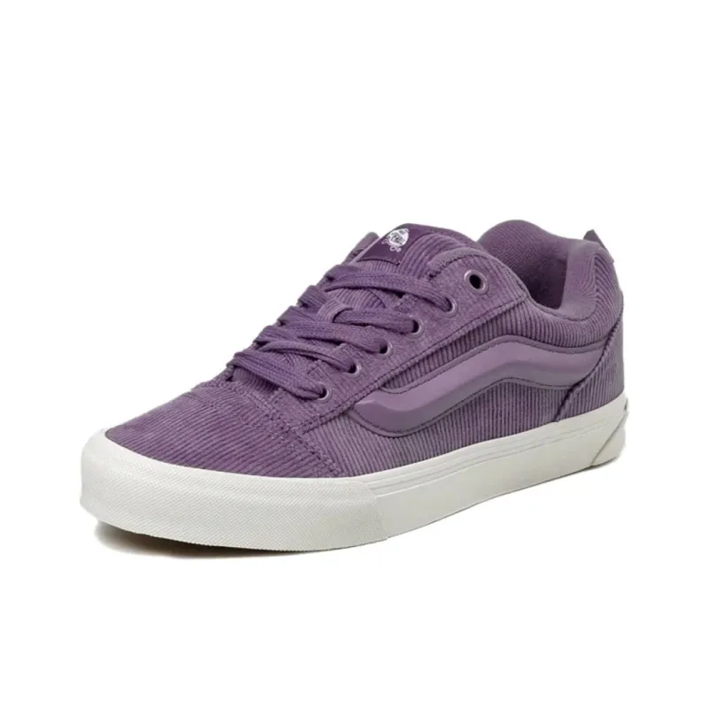 Vans Knu Skool Anti Slip Wear Resistant Low Top Skateboard Shoes Unisex Purple-1