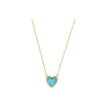 Heart Grass S925 Silver Necklaces Women's