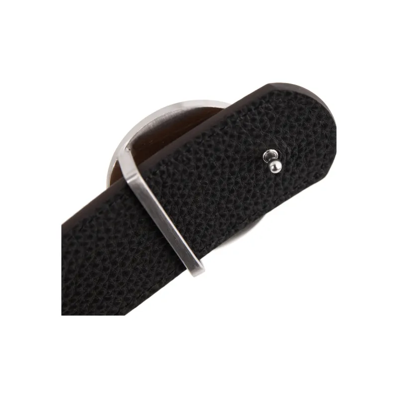 KARL LAGERFELD Top Grain Cow Leather Belts Unisex Camel Width 37mm-4