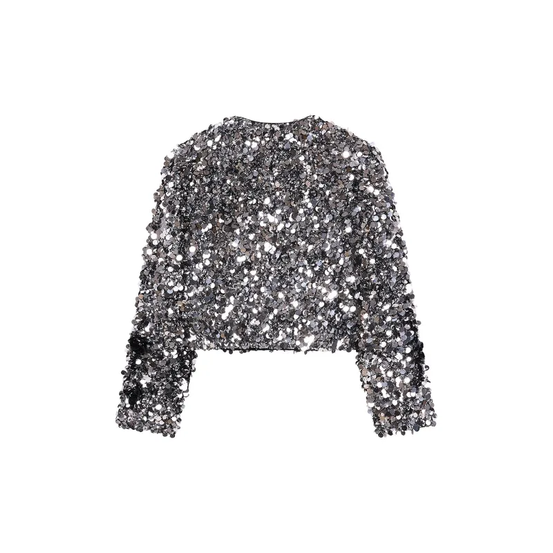 Miss Sixty Cropped Coats Women's Silver-1