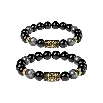 Rastaclat Agate Small Lion Beaded Bracelet Unisex