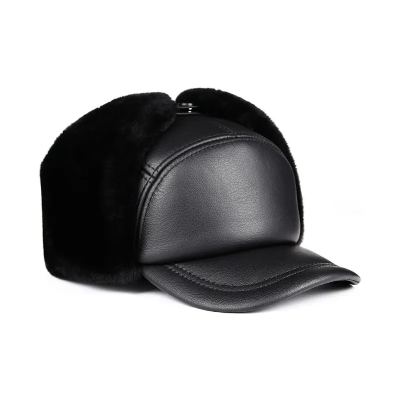 BANDICOOT Cow Leather Trapper Hats Men's-2