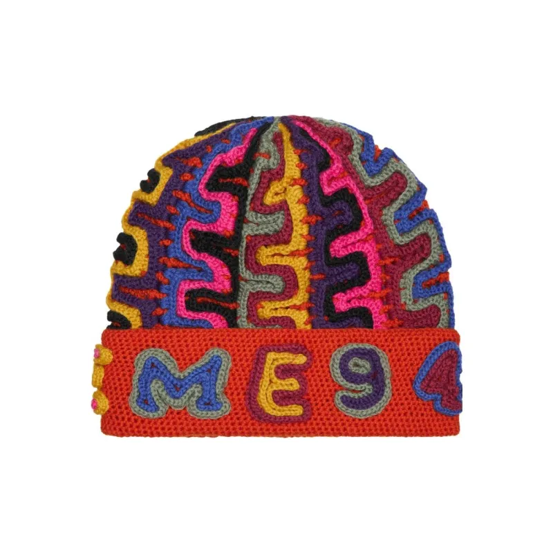 Supreme Yarn Applique Beanie Red-3