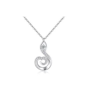 Chongqing Gold Store S925 Silver/Cubic Zirconia Necklaces Women's