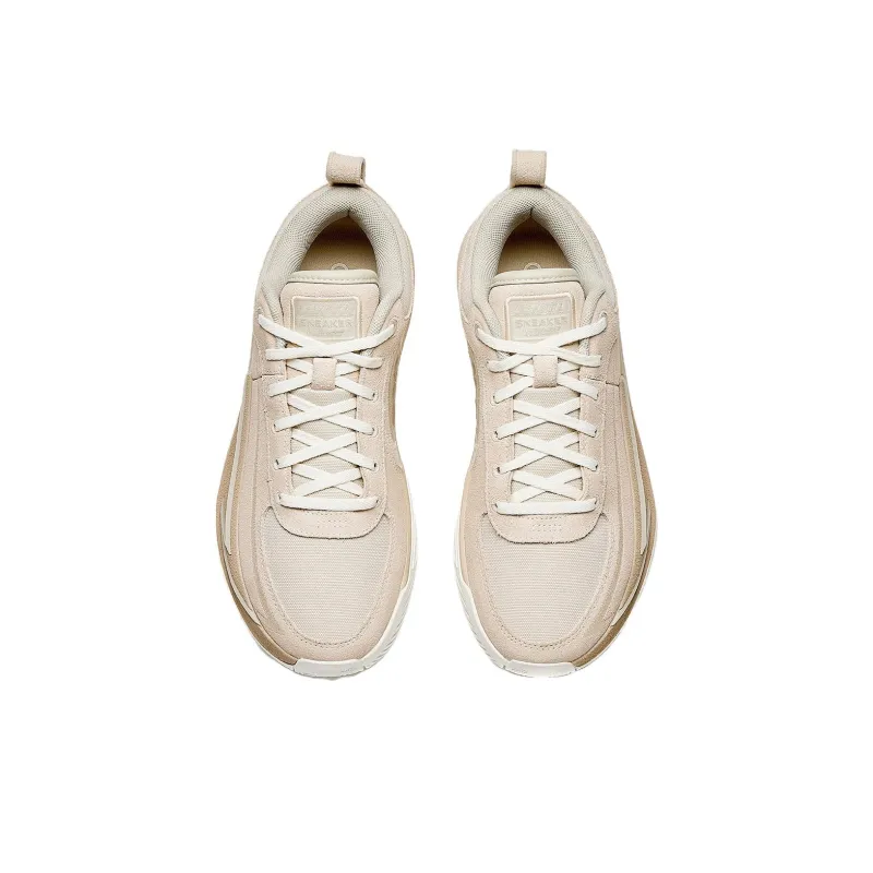 Anta Anti Slip Wear Resistant Low Top Basketball Shoes Men's Ecru-2