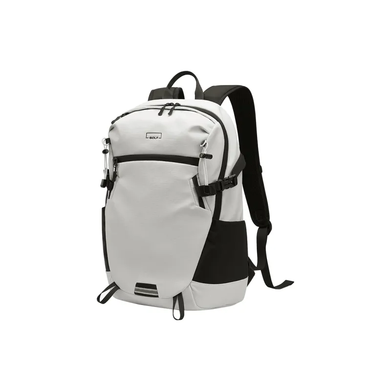 GOLF Fabric Outdoor Bag Backpack Regular Unisex Ivory White/Tea Brown-0