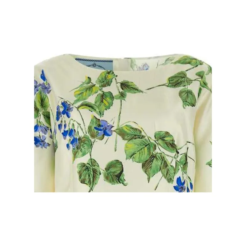 PRADA Floral Printed Short Sleeved Dress-2