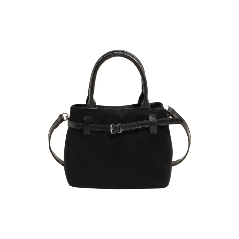 LUVISTRUE PU Basket Bag, Shoulder Bag, Crossbody Bag, Handbag Medium Size Women's Brown/Black/Coffee-7