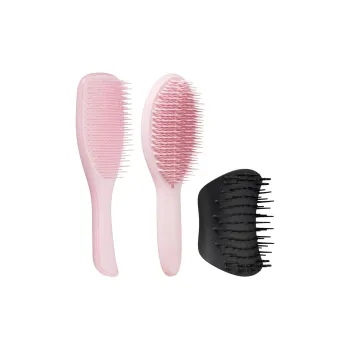 Tangle Teezer Christmas Limited Millennial Pink Comb Set Straight Hair