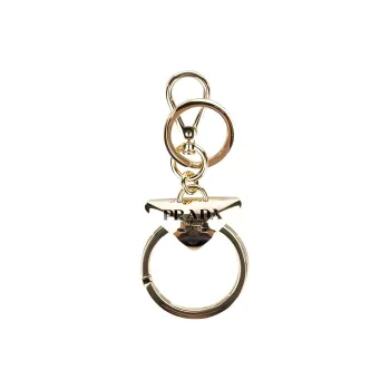 PRADA Steel Keychains Women's Gold