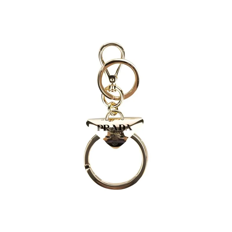 PRADA Steel Keychains Women's Gold-0
