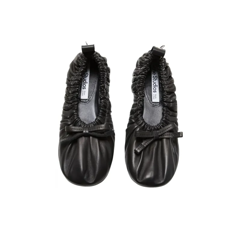 Acne Studios Leather Ballerina Shoes-3