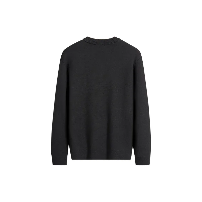 Dance With Wolves Sweater Men's Black-1