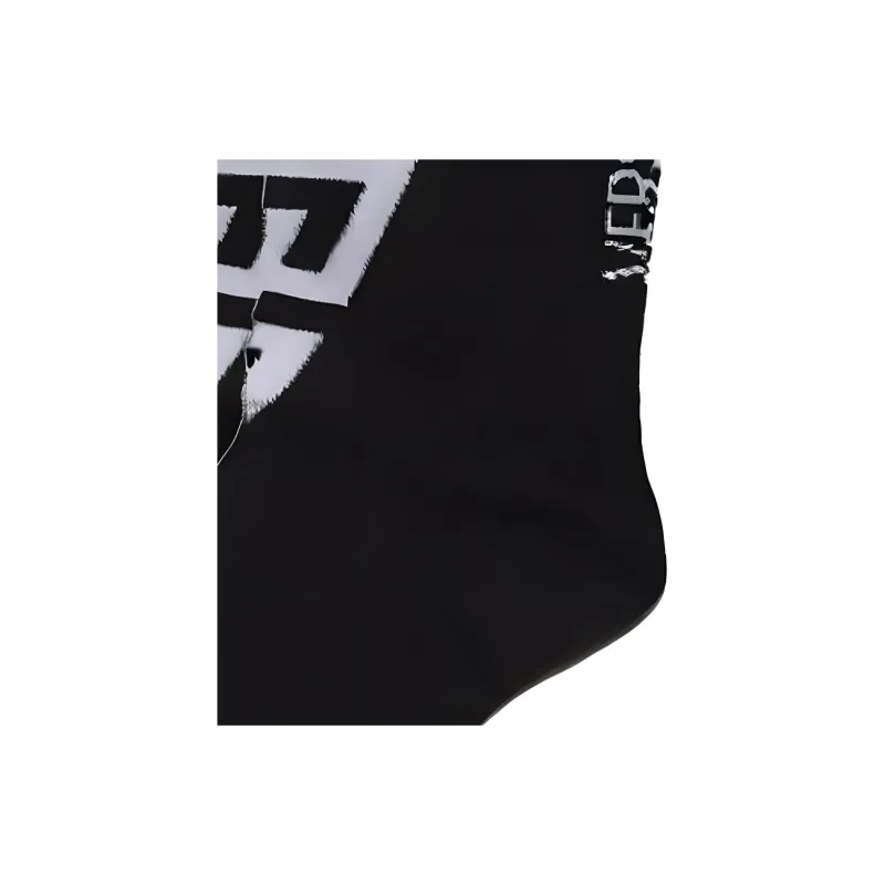 VERSACE Mid Calf Socks Men's 1 Pack Black-4