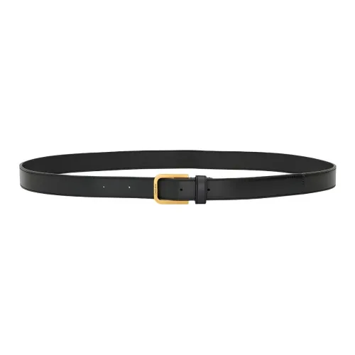 SAINT LAURENT Minimal Logo Engraved Belt