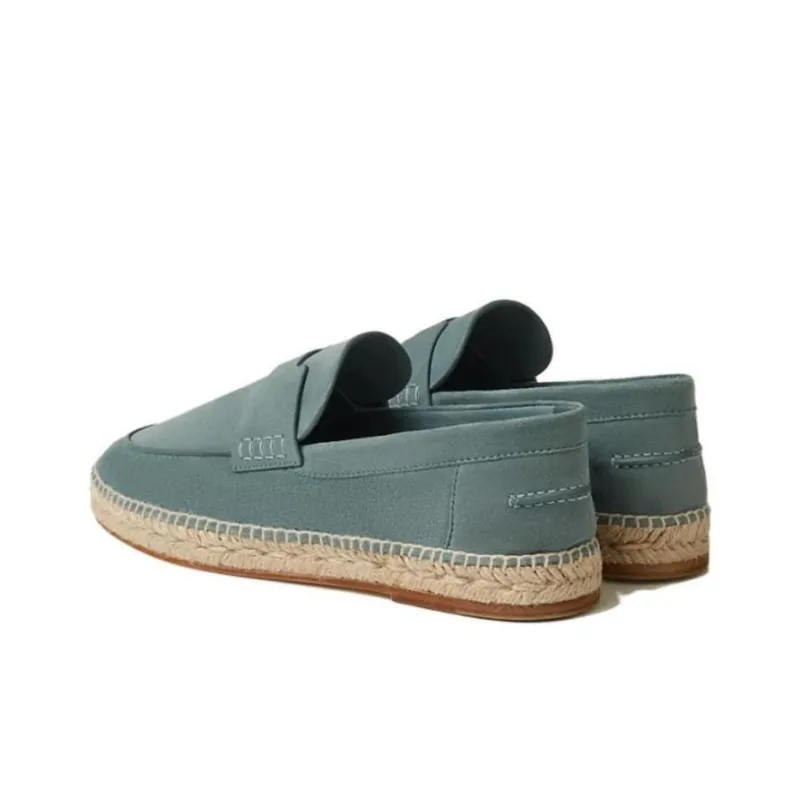 HERMES Trip Espadrilles Men's Green-3